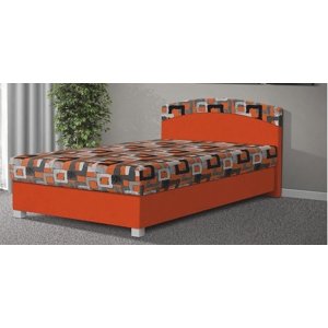 Kasvo AURA (AURELIE) postel 120 černá / mega 23 oranžová