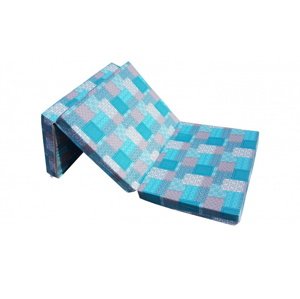 Natalia Skládací matrace vzory modré 8 cm 65x195 cm