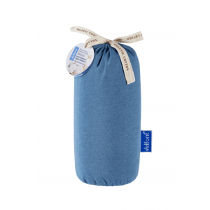 Velfont Nepropustné prostěradlo RESPIRA - organická bavlna 90x200x25 cm, Powder blue