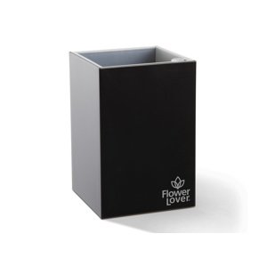 Plastkon Samozavlažovací květináč Cubico 9x9x13,5 cm, černý