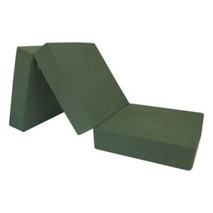 Fimex Skládací matrace pro hosty Fun 60x195x10 cm tmavě zelená