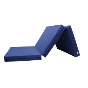 e-matrace.com Skládací matrace pro hosty modrá 10 cm 80x195 cm