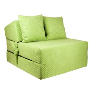 Fimex Rozkládací křeslo Comfort zelené - matrace pro hosty 70x200x15 cm