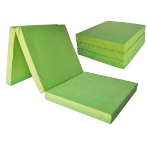 Fimex Skládací matrace pro hosty Fun zelená 60x195x10 cm