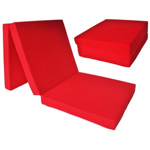 Fimex Skládací matrace pro hosty Fun červená 70x195x8 cm