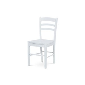 Dřevěná jídelní židle CALIDRIS, bílá