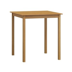 Stůl DASHEN 2, 70 x 70 cm, masiv borovice, moření olše