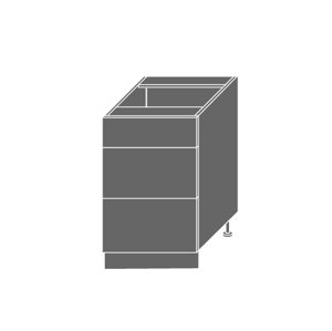 SHAULA, skříňka dolní D3m 50, korpus: grey, barva: black