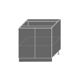SHAULA, skříňka dolní D11 80, korpus: grey, barva: white