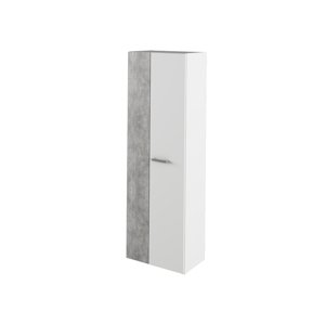 Skříň PRIMULA, bílá/beton