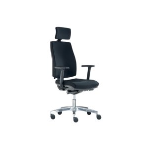 Kancelářská židle ROBORI s podhlavníkem, černá