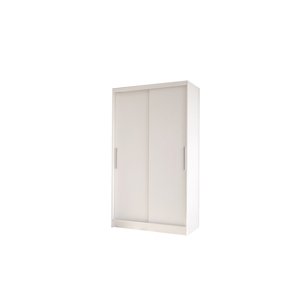 Šatní skříň s posuvnými dveřmi SILVERIO I, bílá