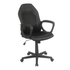 Kancelářská židle PISUERGA, černá/žlutá