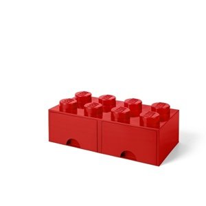 Úložný box 8 s šuplíky, více variant - LEGO Barva: červená