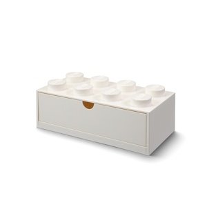 Stolní box 8 se zásuvkou, více variant - LEGO Barva: bílá