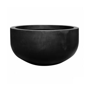 Květináč City bowl, barva černá, více velikostí - PotteryPots Velikost: M - v. 60 cm, ⌀ 110 cm