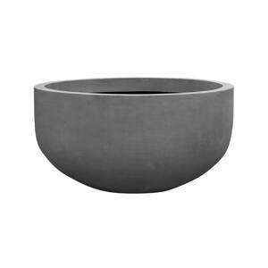Květináč City bowl, barva šedá, více velikostí - PotteryPots Velikost: M - v. 60 cm, ⌀ 110 cm