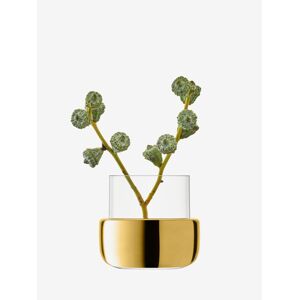 Čajový svícen / váza Aurum, zlacený - LSA