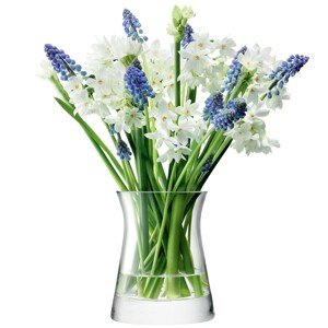 Flower Garden Posy skleněná váza v.13cm čirá, LSA, Handmade
