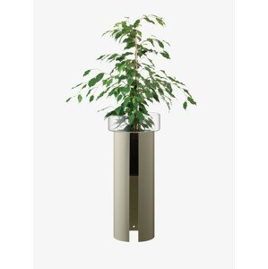 Terrazza květináč, v. 75 cm, Ø32 cm čirá/betonově šedá - LSA international