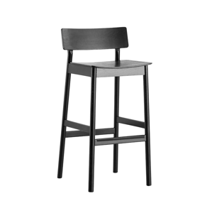 Barová židle "Pause 2.0", 75 cm, 2 varianty - Woud Varianta: jasan, černý lak