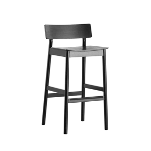 Barová židle "Pause 2.0", 65 cm, 2 varianty - Woud Varianta: jasan, černá barva